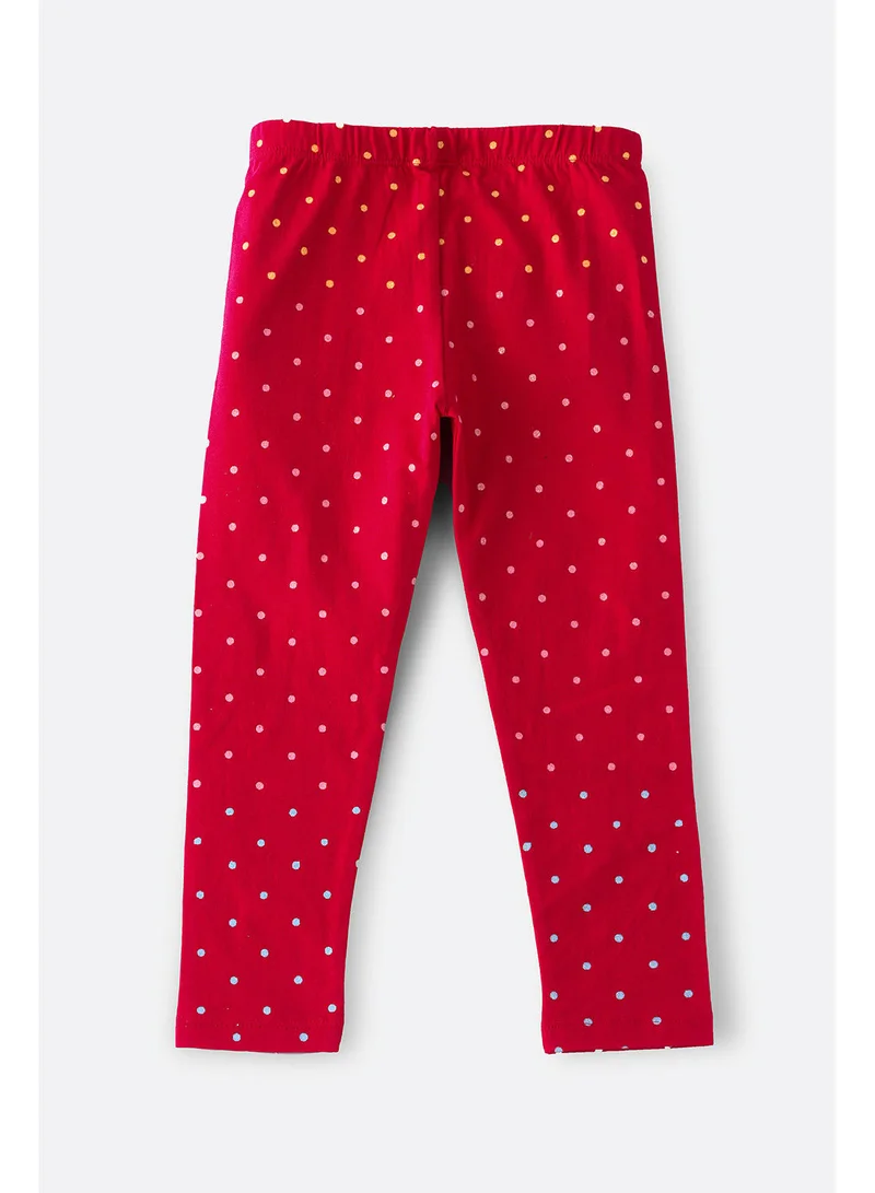 جيلين Leeging with multi dot print