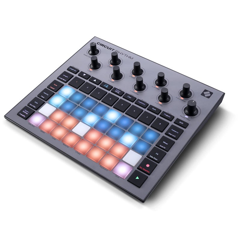 Novation نوفايشن سيركت ريذم: جهاز سامبلر وغروف بوكس مع ثمانية مسارات سامبل لصنع وأداء الإيقاعات - Image 2