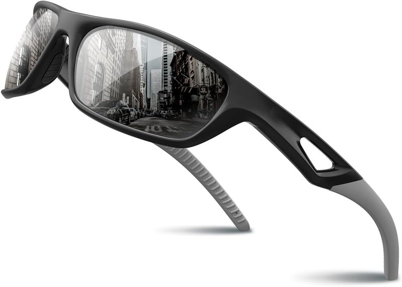 RIVBOS Polarized Sports Sunglasses Driving Sun Glasses Shades for Men Women Tr90 Frame for Cycling Fishing Running RB831 - Image 1