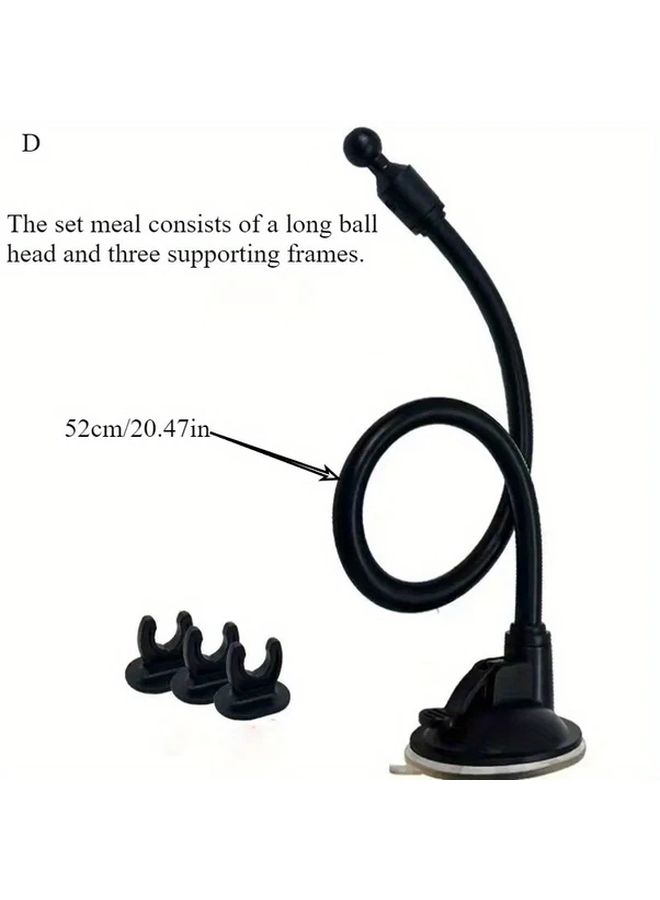 17mm Ball Head Suction Cup Holder For Car Phone And Tablet Model D 4 Lengths - Image 4