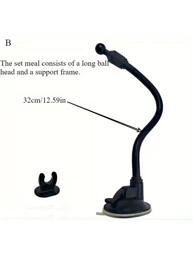 17mm Ball Head Suction Cup Holder For Car Phone And Tablet Model D 4 Lengths - Image 2
