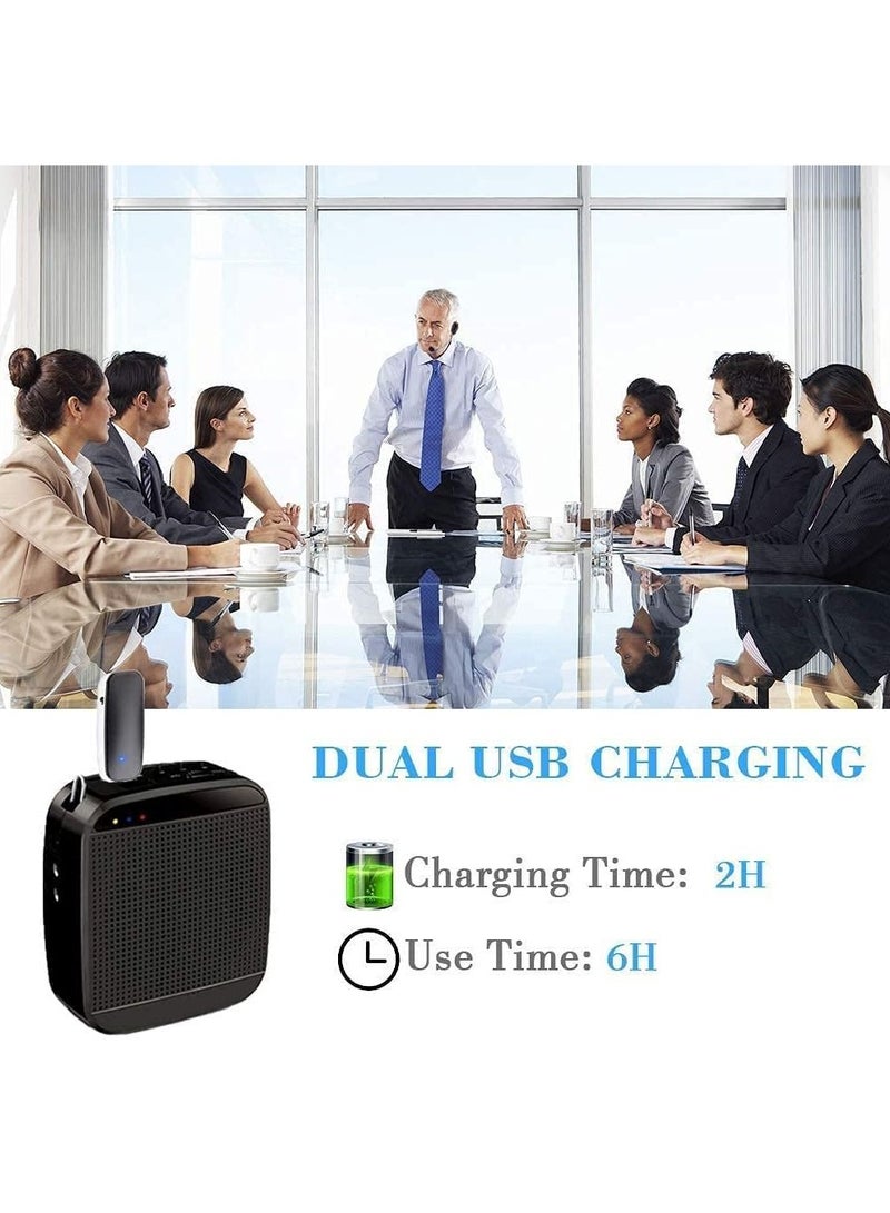 سماعة ميكروفون لاسلكية، سماعة ميكروفون UHF ومحمولة 2 في 1، نطاق 165 قدم لمضخم الصوت، مكبرات الصوت على المسرح، مرشدين سياحيين، مدرب اللياقة البدنية - Image 2