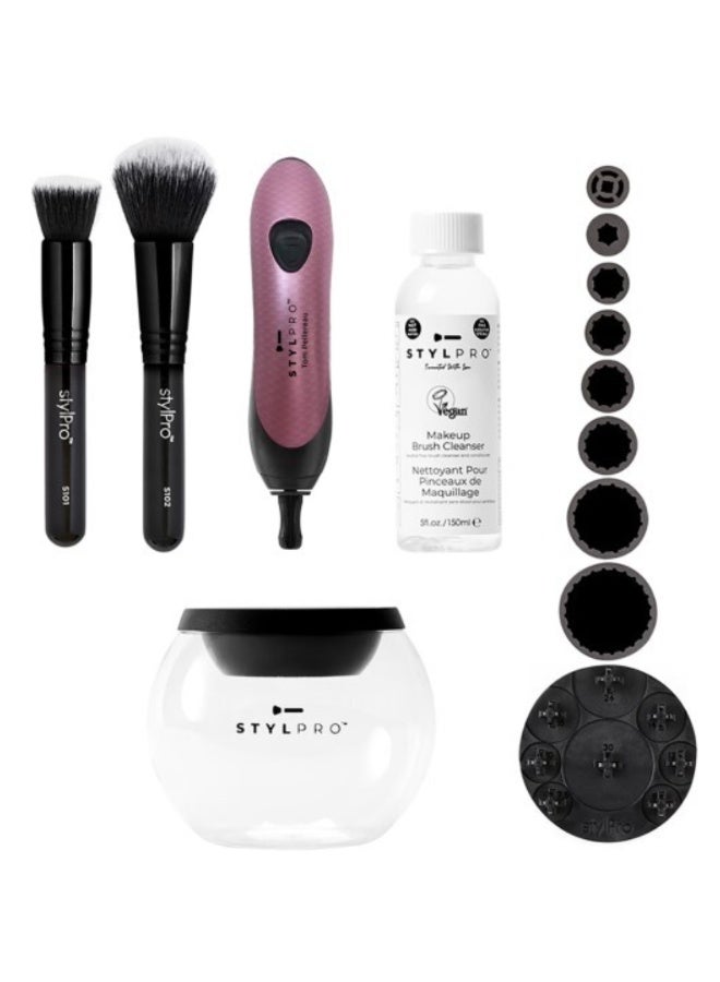 StylPro Gift Set Makeup Brush Cleaner and Dries Brushes Mermaid Device 1unit - Image 2