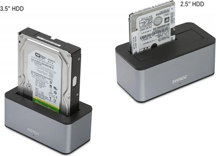 Everest Hd3-530 2.5/3.5 Usb3.0 6Gbps/Uasp 4Tb/6Tb/8Tb Docking Hard Disk Box
