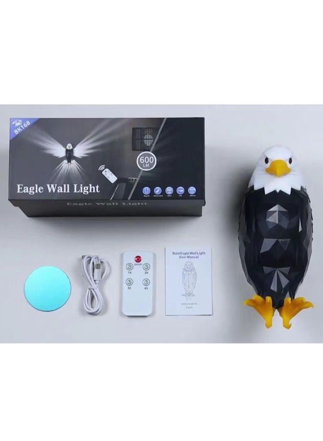 ACLIX Eagle Light Decorative Light Kid Night Light Mood Light LED Wall Light Magnetic LED Wall Mounted Eagle Light with Remote Control, USB Charging, Battery Powered and Removable Rechargeable Eagle Light for Indoor, Office - Image 5