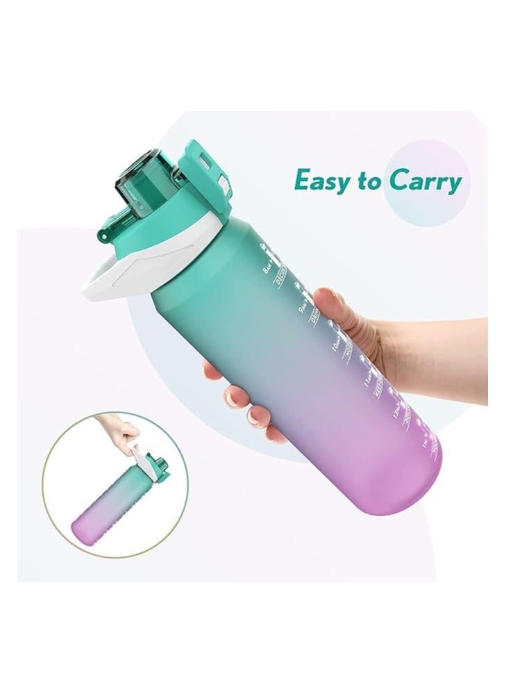 S2C Motivational Water Bottle 1l Water Bottle for Kids School Water Bottles With Straw Leak Proof Water Bottle With Time Marker For Sport, School, Gym, Office(GRADIENT PINK) - pzsku/Z68035214AD1C32F76A79Z/45/_/1740137476/f90e0b1d-e2eb-4e67-81e5-0178908cfe54