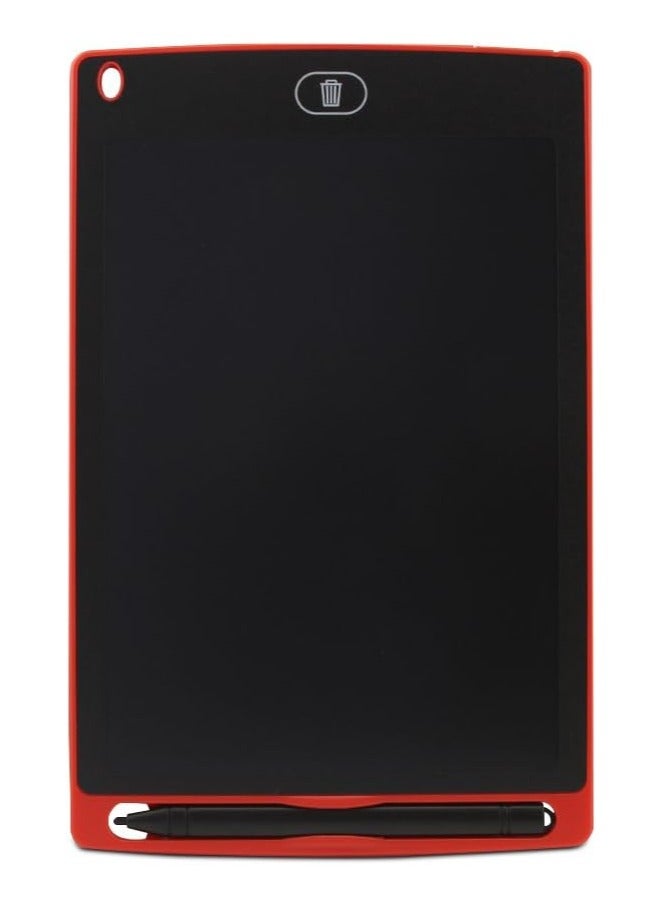 LCD Writing Tablet 8.5 Inch, Doodle Pad Portable Erasable Reusable Writing and Drawing Pad, Learning Toys Kids Writing Pad for Boys and Girls (Red)