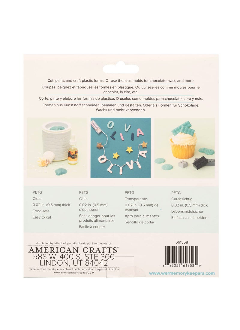 We R Memory Keepers We R Memory Keepers Mold Press Clear Plastic Sheets, 40pc, Turn Everyday Objects into 3D Shapes for Crafting, Baking, Candy Making, Decorating, Also Works on Chocolate, Resin, and Wax, Art, Painting  - Image 3