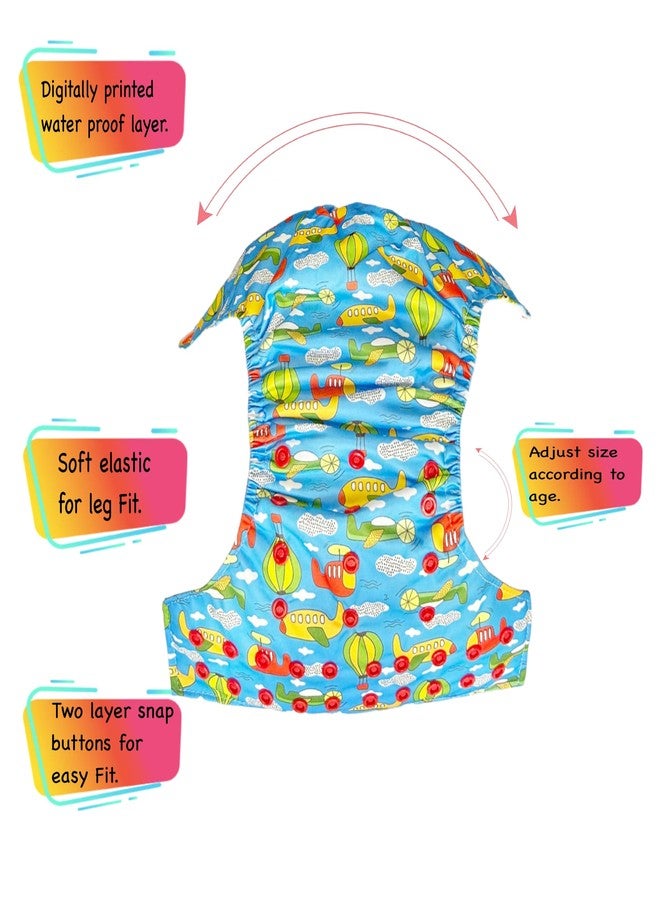 Dumbledo Elite Cloth Diaperwith Magical Soaker (Pack of 4) | Hypoallergenic | Leakproof | Travel Friendly | Trusted by Moms | 3 Months - 3 Years | Unisex Baby - Image 4