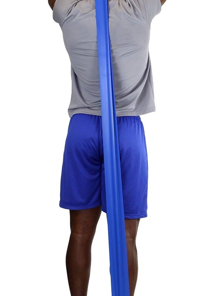 3B Scientific CanDo Low Powder Exercise Band - 50 Yard Roll, Heavy Blue - Image 3