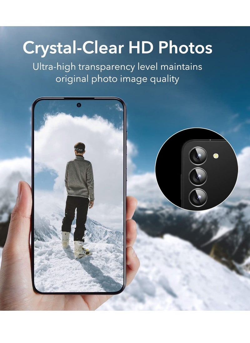 ESR - Esr Camera Lens Protector Compatible with Samsung Galaxy S23 & S23 Plus 2023 Scratch Resistant-Ultra Thin Tempered Glass-Set of 3-Black - Image 1