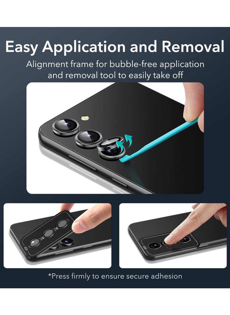 ESR - Esr Camera Lens Protector Compatible with Samsung Galaxy S23 & S23 Plus 2023 Scratch Resistant-Ultra Thin Tempered Glass-Set of 3-Black - Image 1