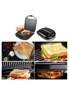 Generic Panini/Sandwich Toaster Toastie Maker, 1400W with Nonstick Double-Sided Hot Plates, Power/Ready Indicator Lights, Compact & Easy to Clean, Perfect for Grilled Cheese, Steaks, and Quick Breakfast  - Image 5