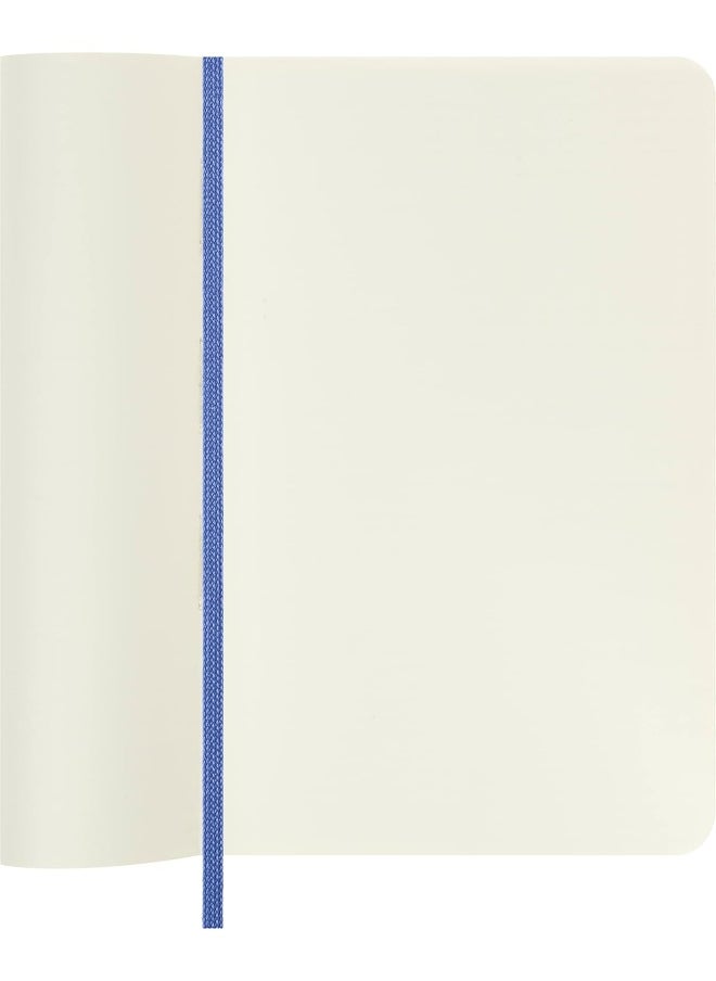 null - Moleskine - Classic Notebook, Plain Notebook, Soft Cover and Elastic Closure, Size Pocket 9 x 14 cm, Colour Hydrangea Blue, 192 Pages - Image 1