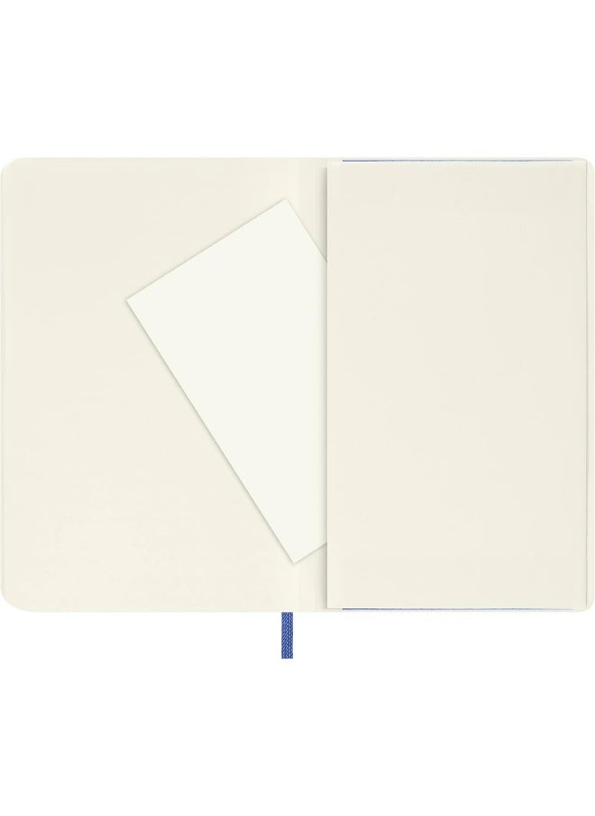 null - Moleskine - Classic Notebook, Plain Notebook, Soft Cover and Elastic Closure, Size Pocket 9 x 14 cm, Colour Hydrangea Blue, 192 Pages - Image 1