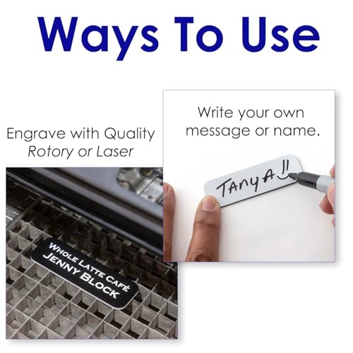 All Quality Name Tag/Badge Blanks - 25 Pack - White 1-1/2" X 3", Round Corners, Pin - Image 3
