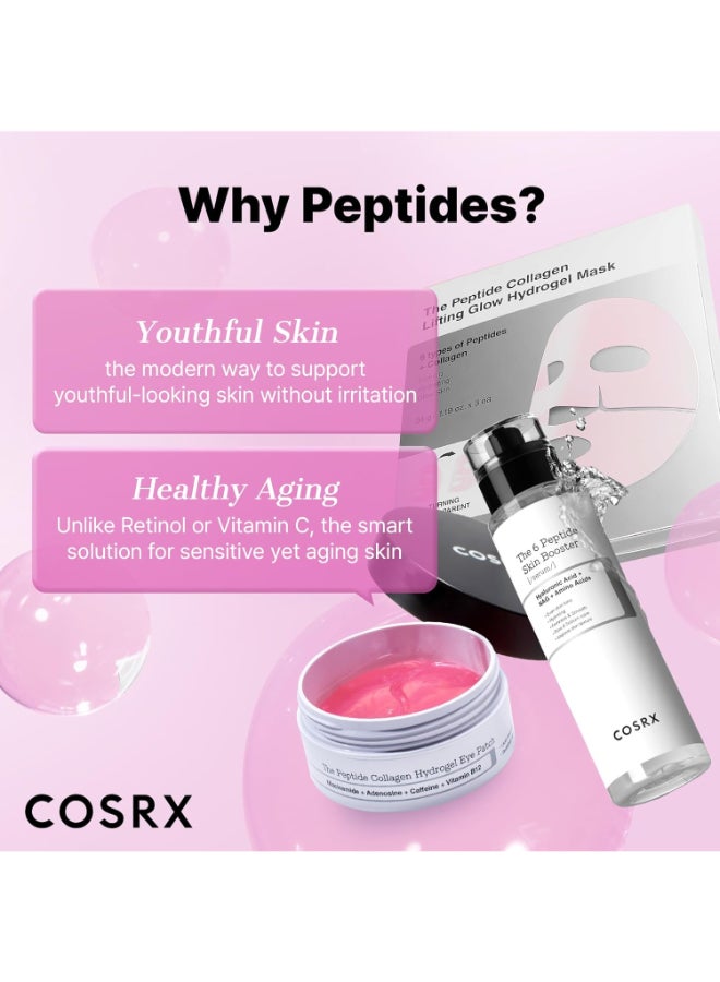 COSRX Peptide Collagen Hydrogel Eye Patch for Puffy Eyes and Dark Circles - 60 Patches Peptide Eye Patch - Image 4