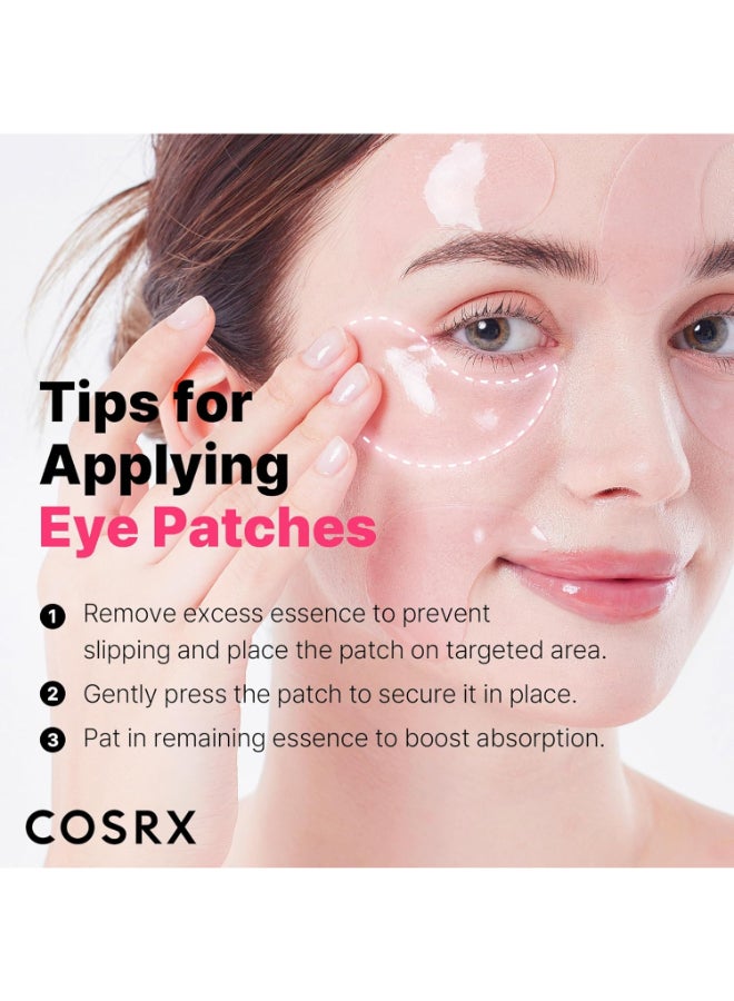 COSRX Peptide Collagen Hydrogel Eye Patch for Puffy Eyes and Dark Circles - 60 Patches Peptide Eye Patch - Image 3