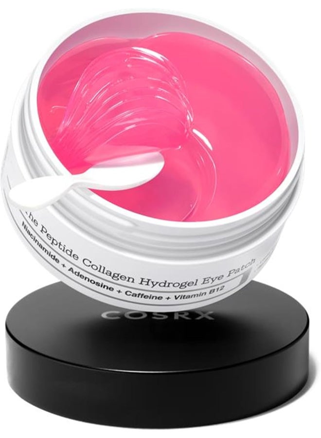 COSRX Peptide Collagen Hydrogel Eye Patch for Puffy Eyes and Dark Circles - 60 Patches Peptide Eye Patch - Image 1