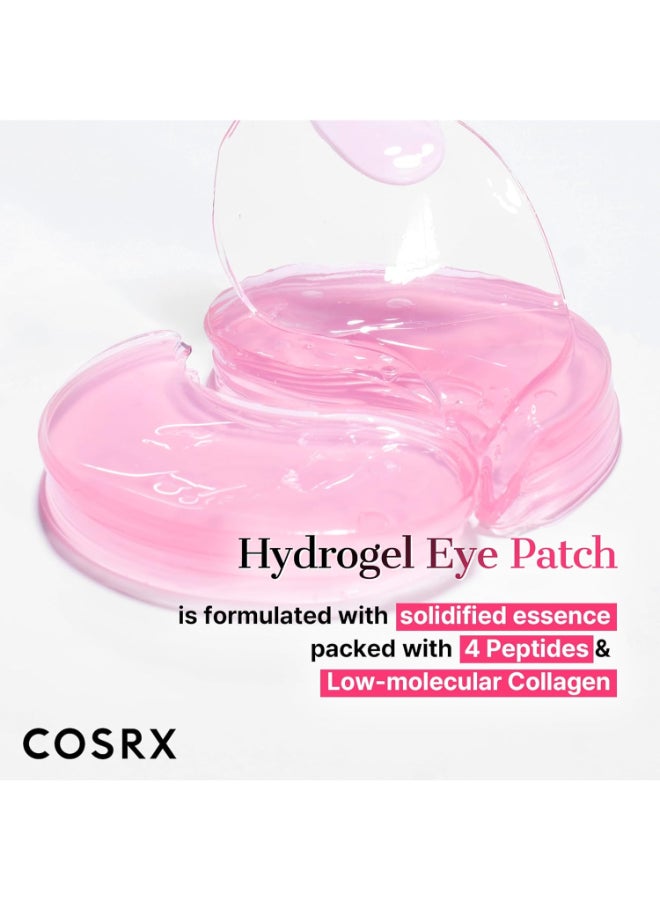 COSRX Peptide Collagen Hydrogel Eye Patch for Puffy Eyes and Dark Circles - 60 Patches Peptide Eye Patch - Image 2