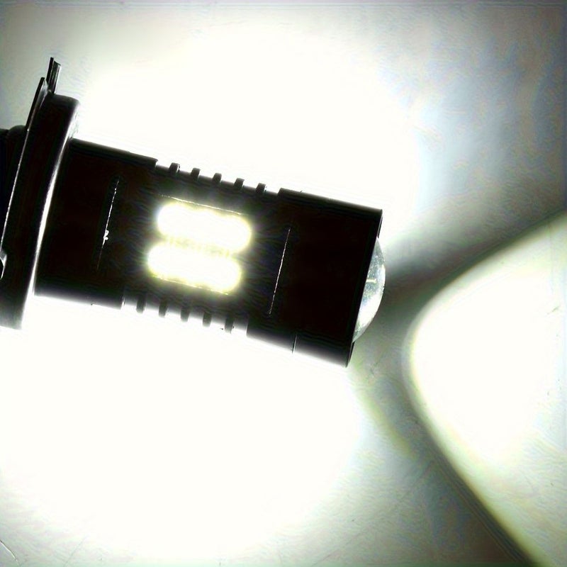 زوج من لمبات LED H10 9145 9140 9005 HB3 9006 HB4 21 SMD للضوء الضبابي بقوة 6000K أبيض فائق السطوع لإضاءة القيادة للسيارة بدون بطارية. - Image 5