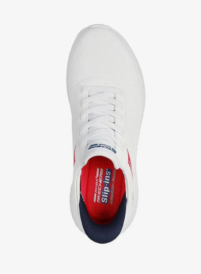 سكيتشرز Men Bobs Squad Chaos Bungee Slip-On Ankle Sneakers