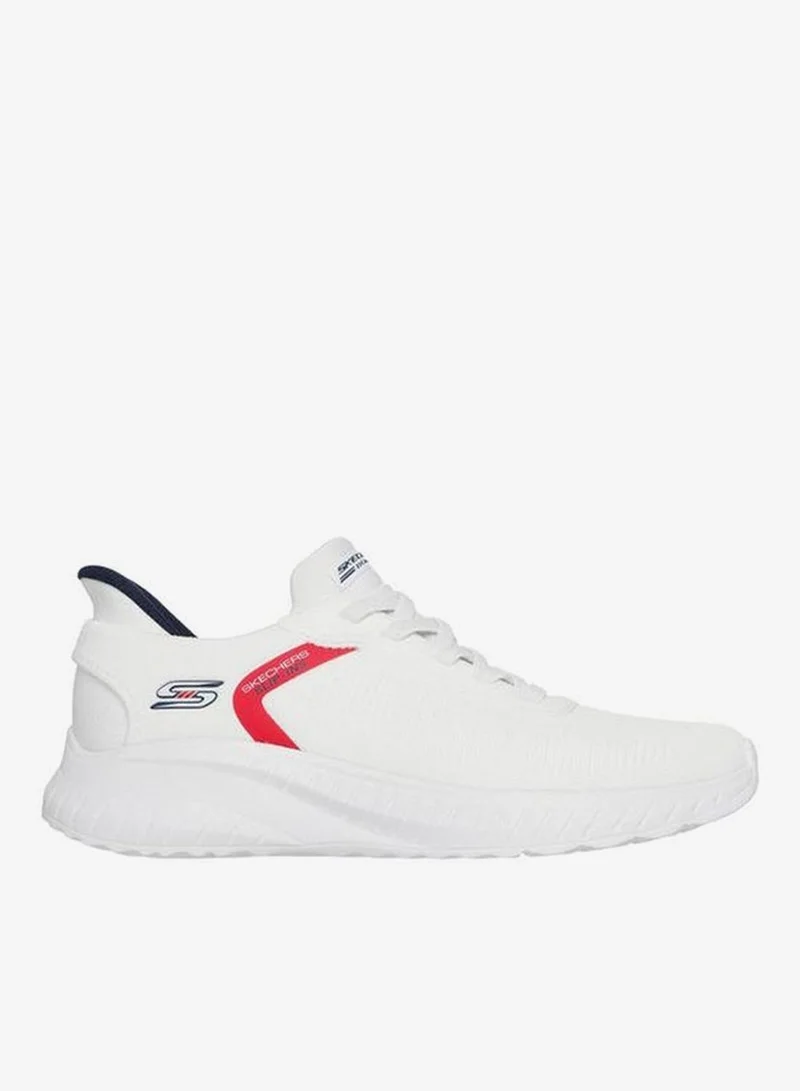 سكيتشرز Men Bobs Squad Chaos Bungee Slip-On Ankle Sneakers