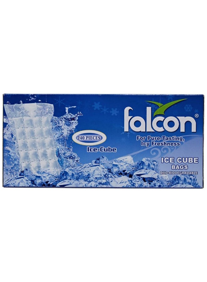 Falcon 240-Piece Ice Cube Bag Set Clear - Image 1