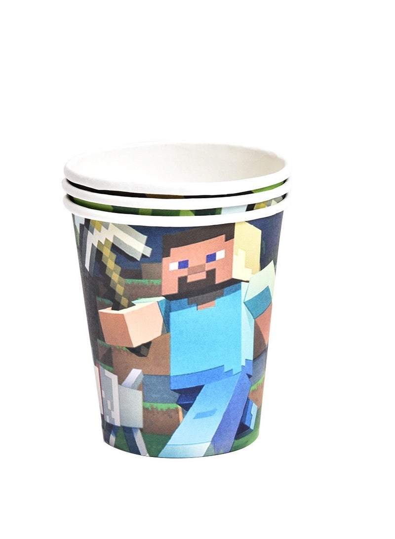 Minecraft game theme birthday party decoration tableware set disposable  - Image 4