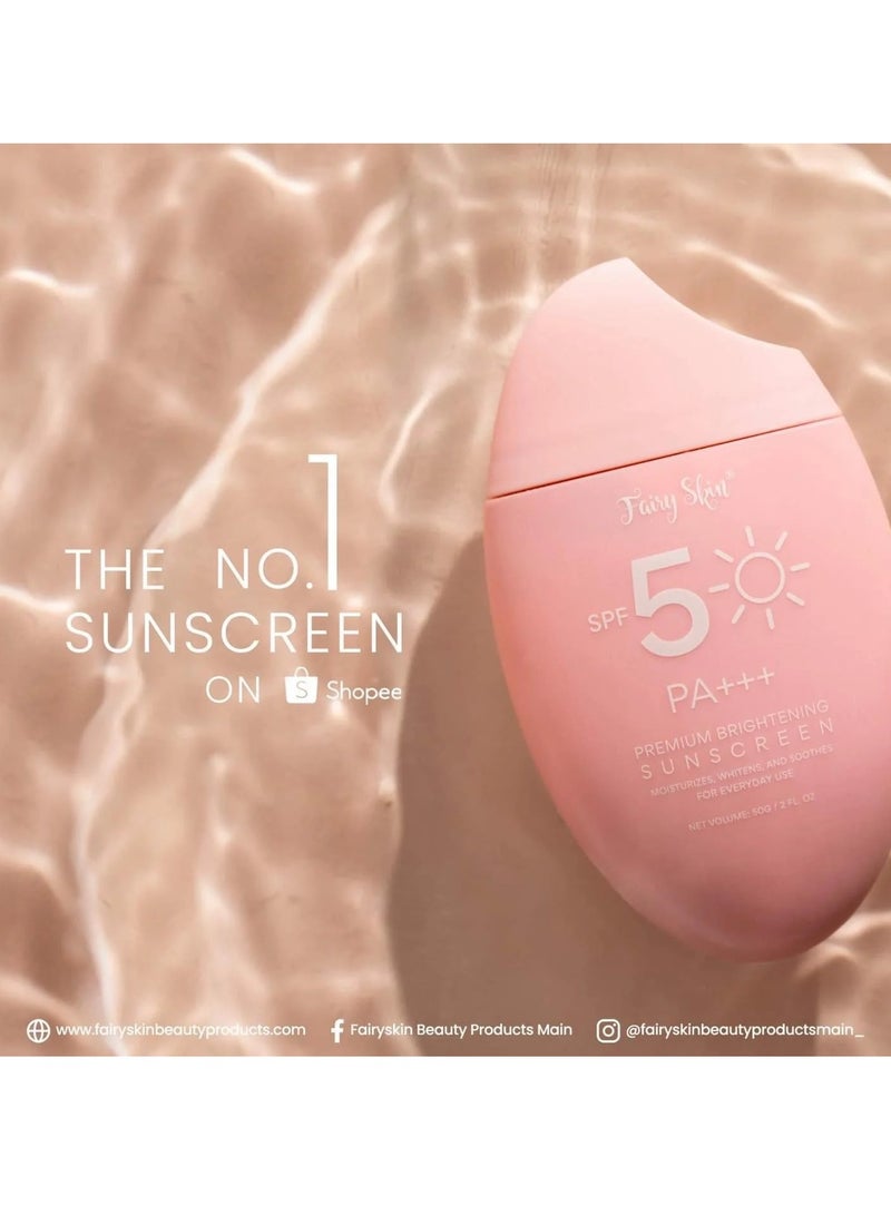 Fairy Skin ثنائي واقي الشمس 2 في 1 من فيري سكين واقي شمس ملون SPF50 PA زائد زائد زائد وواقي شمس مميز لتفتيح البشرة SPF50 PA زائد زائد زائد - Image 3