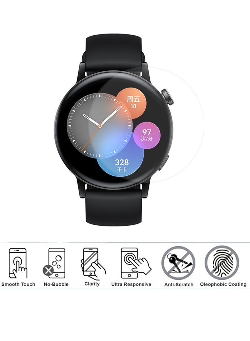 2 Pcs Huawei Watch GT 3 42mm Hydrogel Screen Protector Invisible HD Clear Film Anti Scratch Guard-Smooth/Bubble For Watch Protective Film TPU Hydrogel Film Anti Scratch Full Screen - Image 3