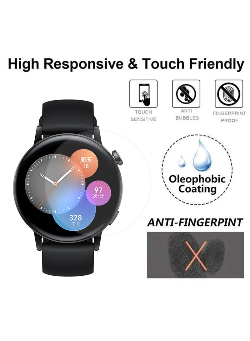 2 Pcs Huawei Watch GT 3 42mm Hydrogel Screen Protector Invisible HD Clear Film Anti Scratch Guard-Smooth/Bubble For Watch Protective Film TPU Hydrogel Film Anti Scratch Full Screen - Image 4