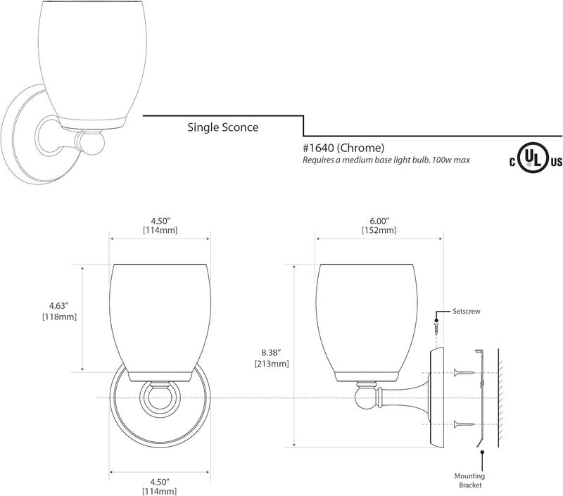 Gatco 1640 Single Sconce  White - Image 5