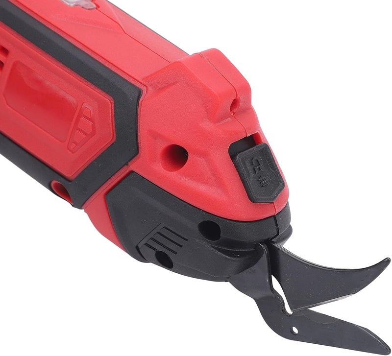 Electric Scissors, Cordless Rechargeable Ergonomic Handle Fabric Cutter, Power Shears with Tungsten Steel Vane/Wing for Sewing Fabric Crafting Leather Carpet Cardboard - Image 5