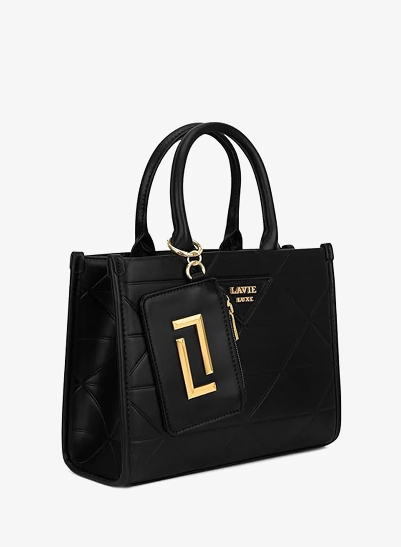 Lavie  Luxe Women's Lisa Medium Box Satchel bag (Black) for Women | Best Price UAE