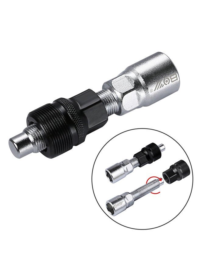 Oumers Bike Bicycle Crank Extractor Puller Remover Set with 16mm Spanner Wrench for Square Thread Taper Crank Arm and Crankset - Image 4