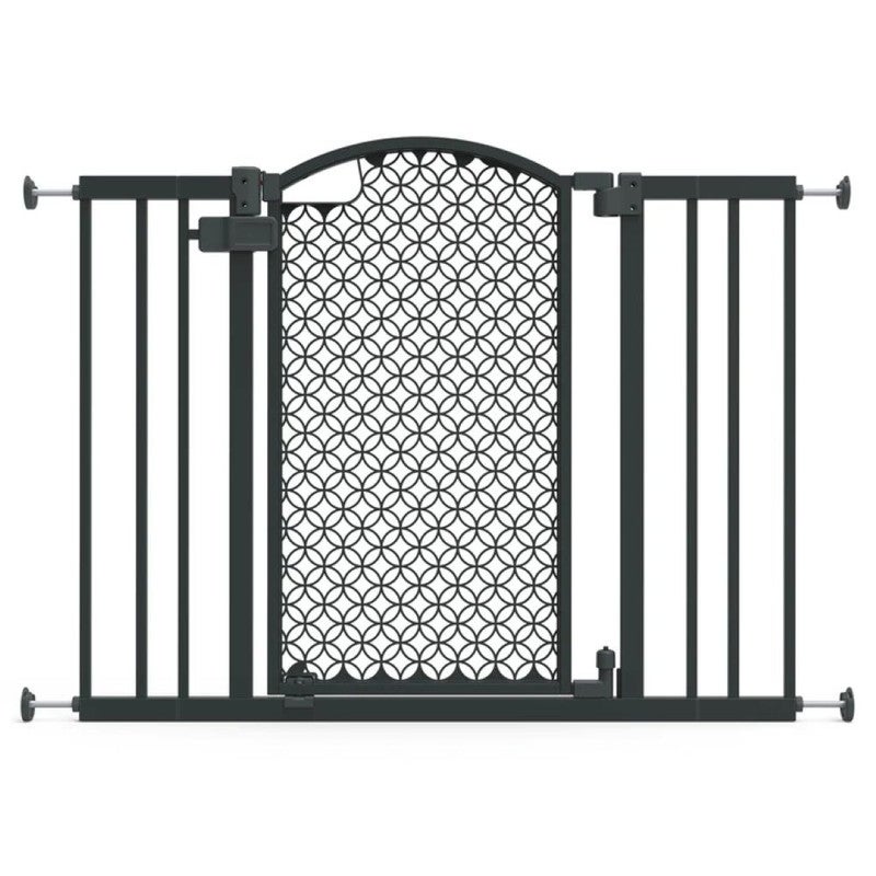 ingenuity Summer by Ingenuity - Doorway 42" Wide Pet & Baby  Safety Gate – Pressure Mount, Grey, Ages 6–24 Months - Image 1