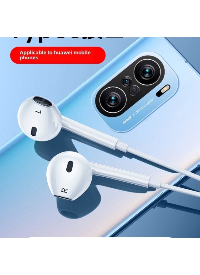 S Original 70pro For Huawei Enjoy TypecG Headset Wired Genuine Goods XH70 Dedicated AN70 Mobile Phone Applicable Series-Color:Standard Version [black] Type-c Interface - Hi-fi Sound Quality - Line Control With Microphone [second Generation Wired Tc]  - Image 2