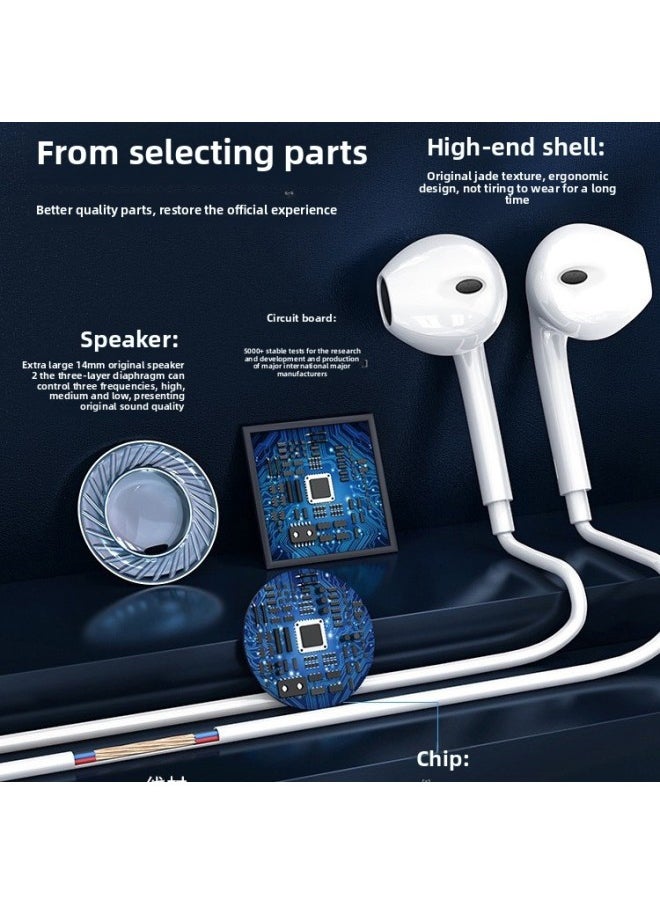S Original 70pro For Huawei Enjoy TypecG Headset Wired Genuine Goods XH70 Dedicated AN70 Mobile Phone Applicable Series-Color:Standard Version [black] Type-c Interface - Hi-fi Sound Quality - Line Control With Microphone [second Generation Wired Tc]  - Image 3