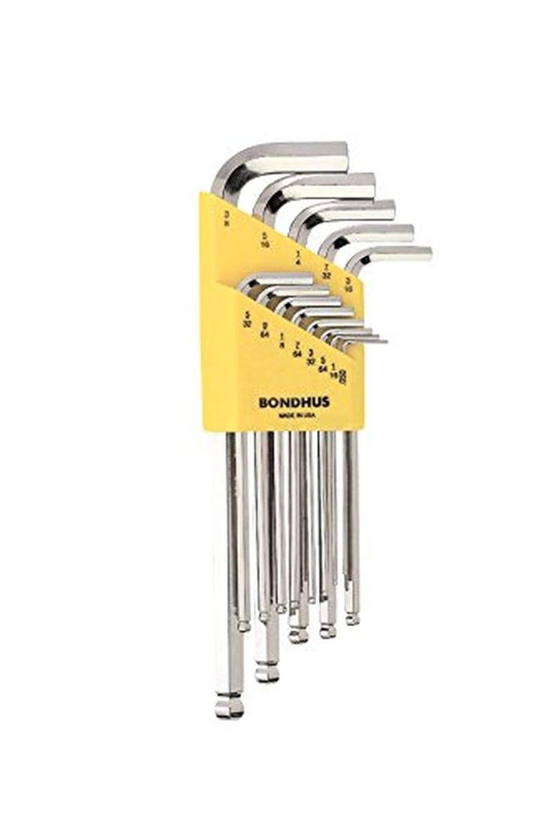 Bondhus 16937 Set of 13 Balldriver Lwrenches with BriteGuard Finish Long Length sizes 05038 Inches - Image 3