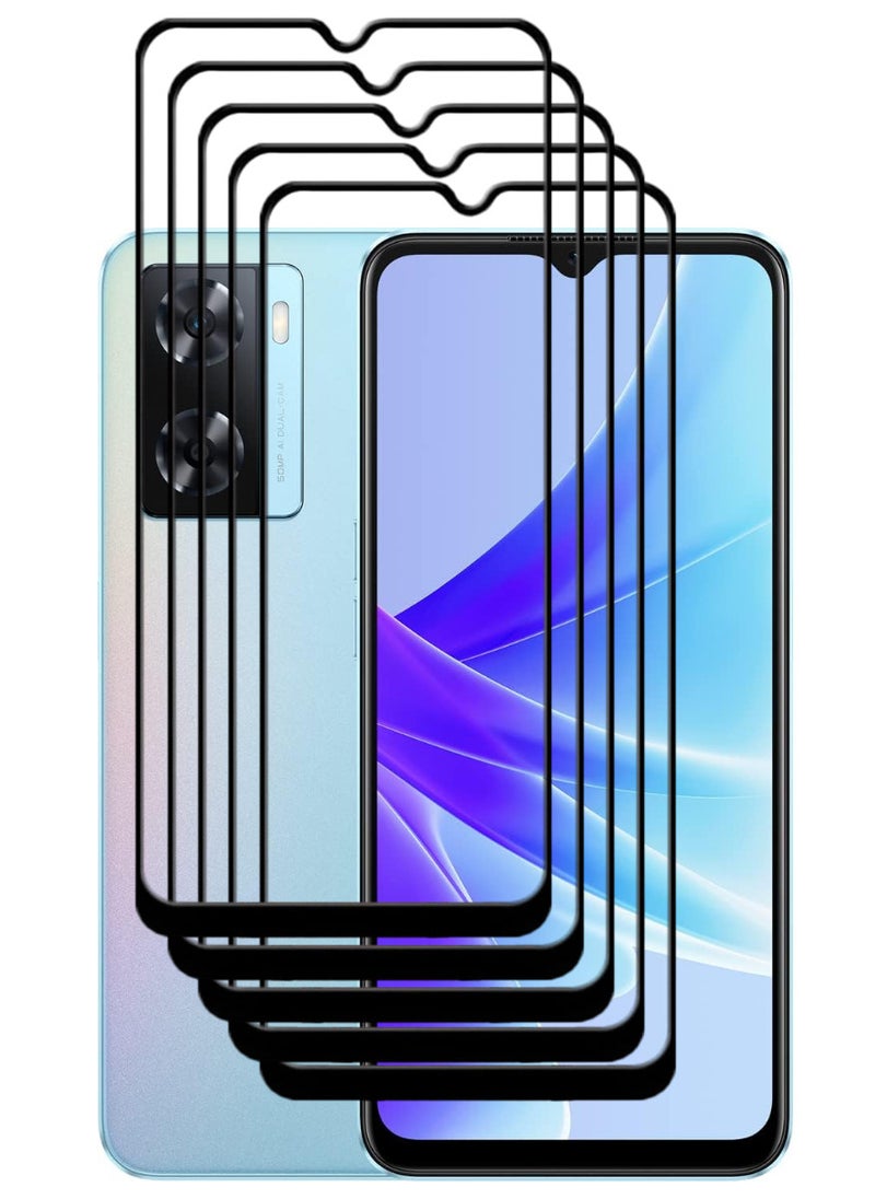 ACLIX 5 Pieces Antistatic ESD Dustproof Premium Quality High Definition Tempered Glass Screen Protector Designed For Oppo A77 4G - Image 1