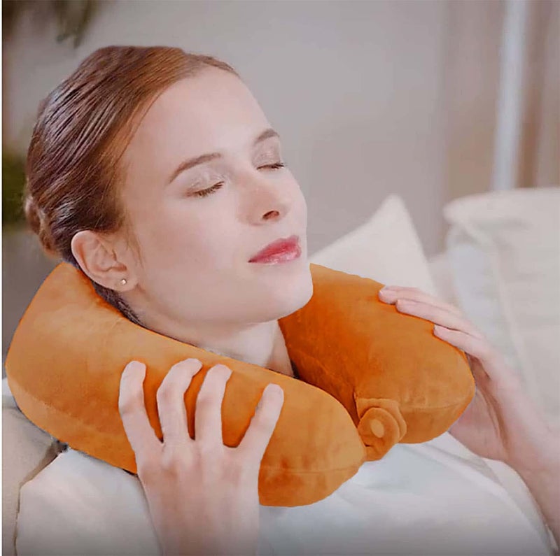 AMICA Luxurious Portable Travel Pillow - Perfect Micro Fiber Neck Support Pillow, Luxury Compact & Lightweight Quick Pack for Camping, Sleeping Rest Cushion (Single) - Image 2
