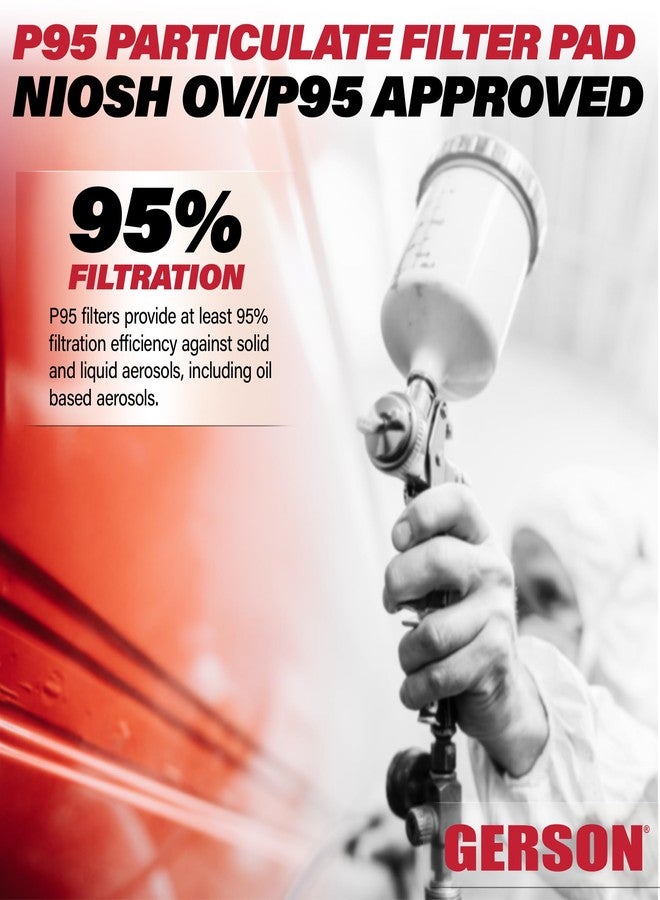 Gerson NIOSH G95P P95 Filter Pads for Gerson Cartridges 5 Pair/Box - Image 3