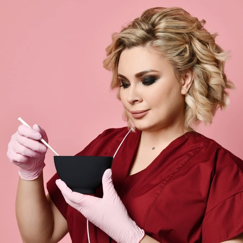 ForPro Professional Collection وعاء خلط سيليكون محترف من فور برو، أسود، مرن، عديم الرائحة، لخلط الأقنعة، التدليك، الجسم ومنتجات أخرى، 14 أونصة - Image 4