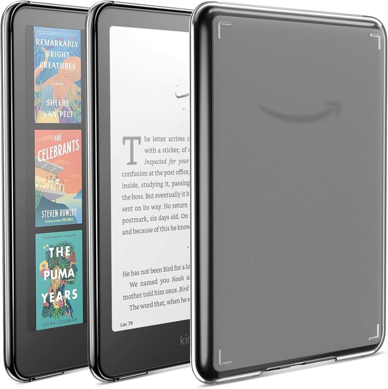 MoKo Case for All-New 7" Kindle Paperwhite (12th Generation-2024) and Kindle Colorsoft Signature Edition 2024, Ultra Thin Transparent Hard PC Skin Bumper Back Cover Shell, Clear - Image 1