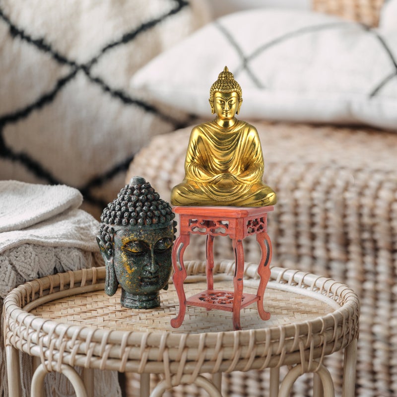 Household Craft Display Stand Chinese Style Vase Supporting Pedestal Home Decor - Image 2