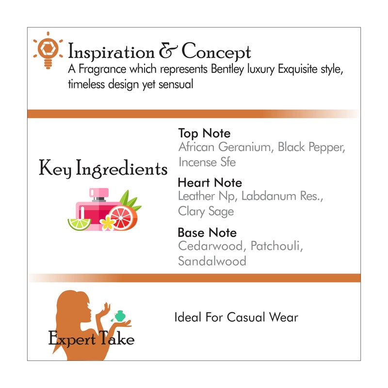 Bentley INTENSE Eau De Parfum Natural Spray 3.4oz / 100ml For Men by Bentley Fragrances [Beauty] - Image 4