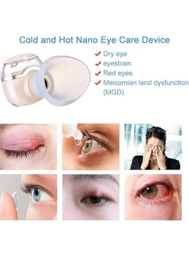 Eye Heated Nano Mist Sprayer Portable Warm Compress Eyes Mister for Eyelid,Eye Skin SPA Eye Steam Relief Dry Eyes and Stye Mini Eye Drops Tool - Image 2