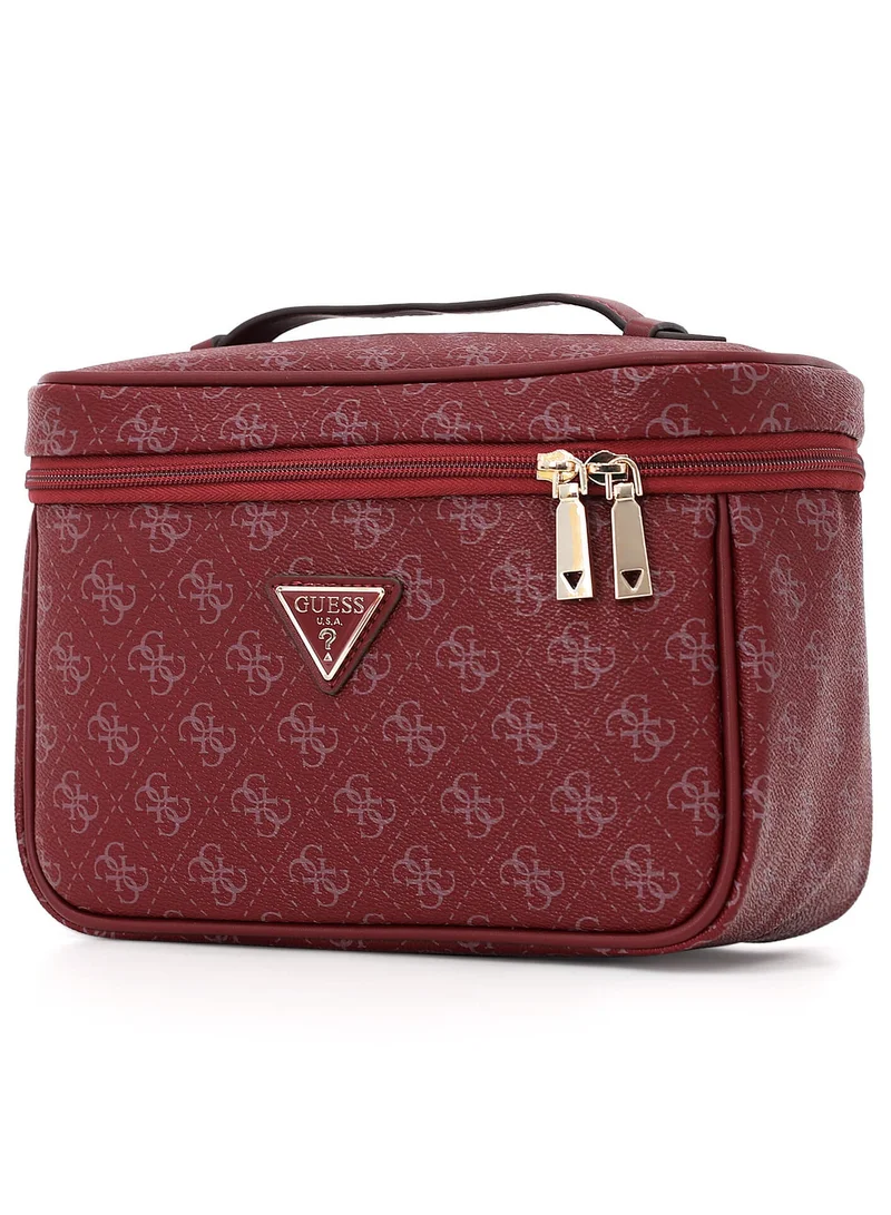 جس حقيبة مستحضرات تجميل وطوارئ مطبوعة أنيقة من جيس بسحاب مزدوج ومنظم للسفر