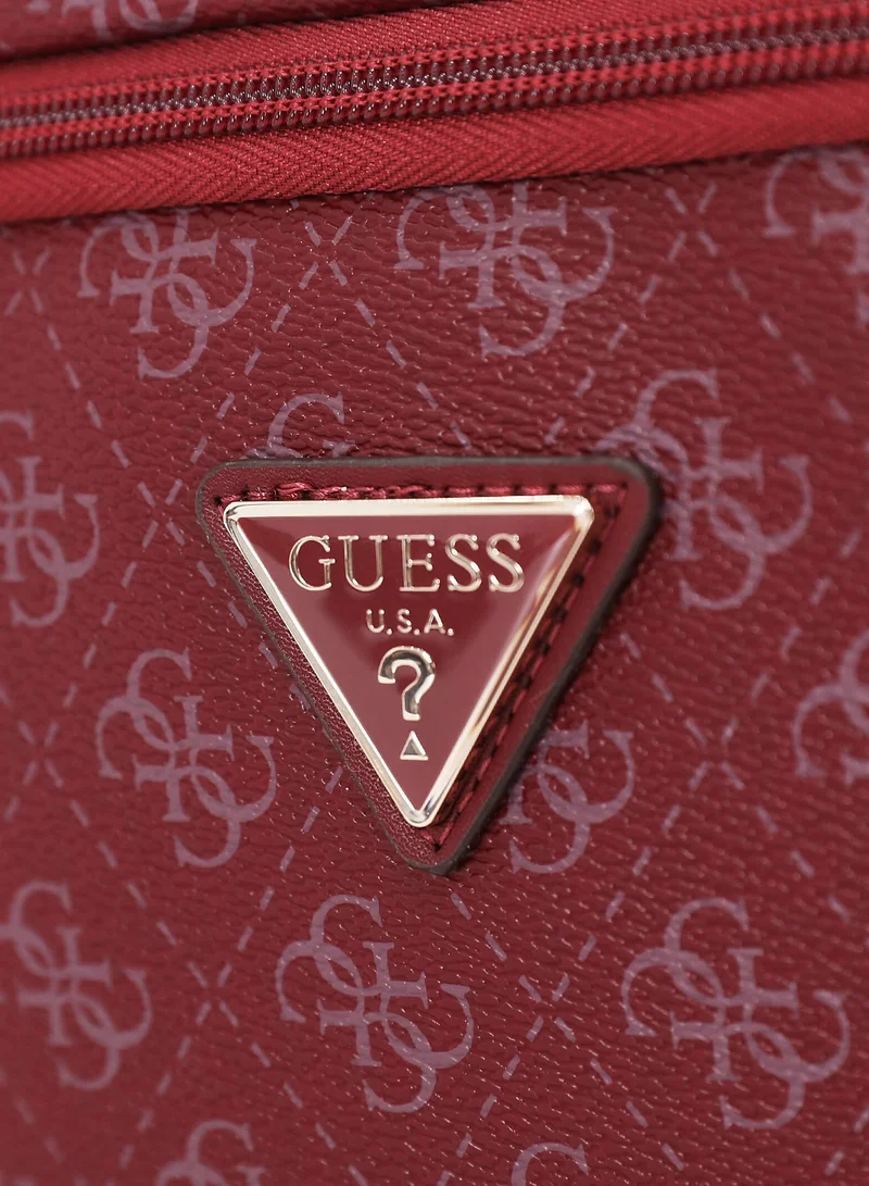 جس حقيبة مستحضرات تجميل وطوارئ مطبوعة أنيقة من جيس بسحاب مزدوج ومنظم للسفر